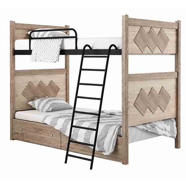 تخت دو طبقه چوبی ارغوان D 4014